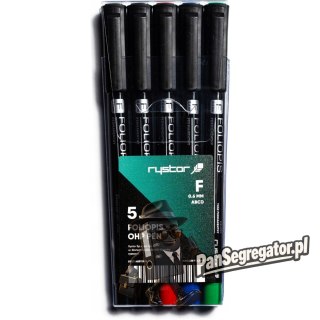 Foliopis FF-6 RYSTOR komplet 5sztuk w etui. 437-528
