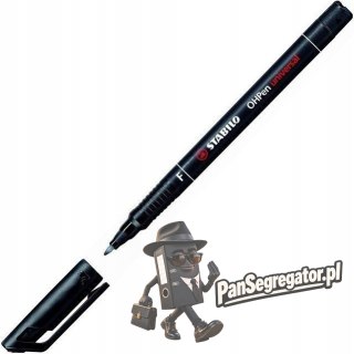 Foliopis STABILO OHPen F niezmywalny 0.7mm czarny 842/46