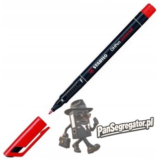 Foliopis STABILO OHPen F niezmywalny 0.7mm czerwony 842/40