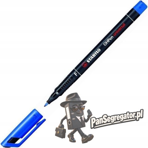 Foliopis STABILO OHPen F niezmywalny 0.7mm niebieski 842/41