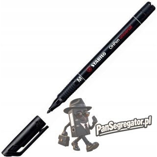 Foliopis STABILO OHPen M niezmywalny 1.0mm czarny 843/46