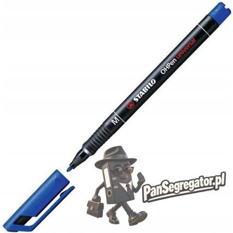 Foliopis STABILO OHPen M niezmywalny 1.0mm niebieski 843/41