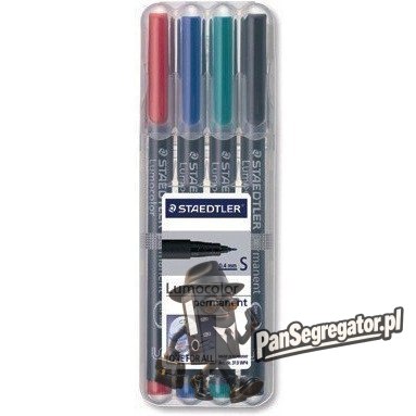 Foliopis permanentny B314 WP4 etui 4szt. STAEDTLER S314WP4
