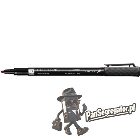 Foliopis permanentny RYSTOR FB-25 2.5mm czerwony 442-001