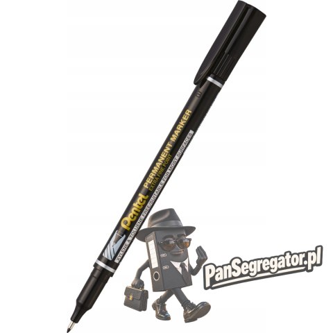 Foliopis wodoodporny czarny NF450-A 0,6-1mm do pisania na różnych powierzchniach PENTEL