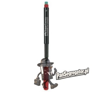 Foliopis z gumką OHP MULTIMARK F 0.6mm czerwony 151321 FABER-CASTELL