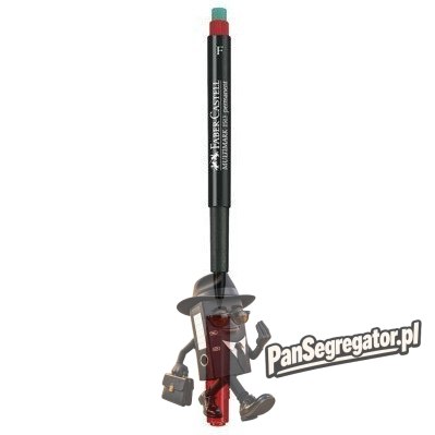 Foliopis z gumką OHP MULTIMARK F 0.6mm czerwony 151321 FABER-CASTELL