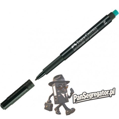 Foliopis z gumką OHP MULTIMARK M 1.0mm czarny 152599 FABER-CASTELL