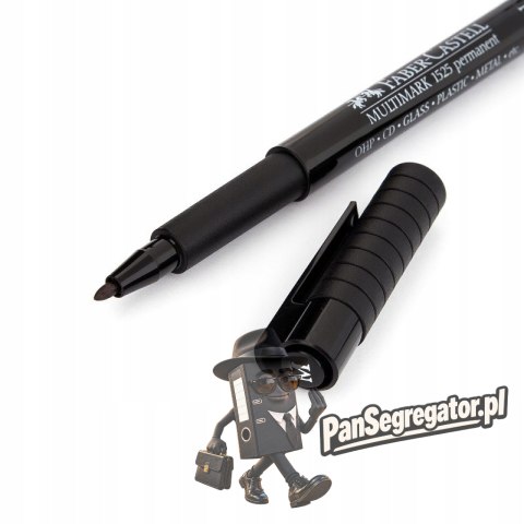 Foliopis z gumką OHP MULTIMARK M 1.0mm czarny 152599 FABER-CASTELL