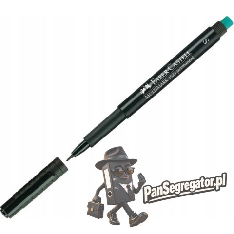 Foliopis z gumką OHP MULTIMARK S 0.4mm czarny 152399 FABER-CASTELL