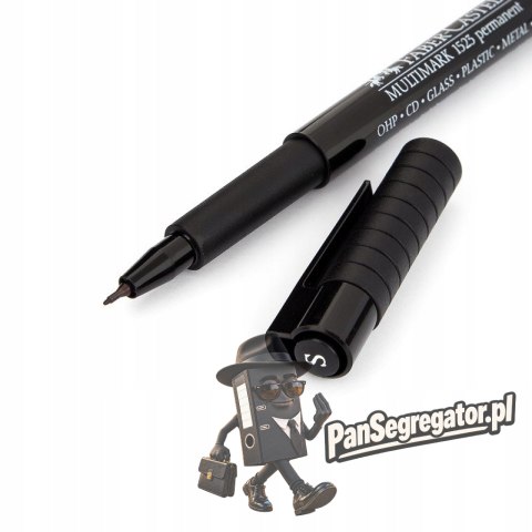 Foliopis z gumką OHP MULTIMARK S 0.4mm czarny 152399 FABER-CASTELL