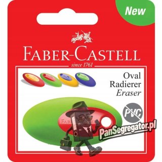 Gumka OVAL PVC-FREE mix kolorów na blistrze 182331 FABER-CASTELL