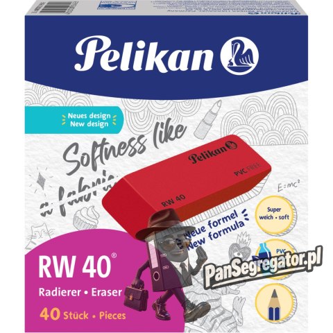 Gumka RW 40 VELVET (40 szt.) 606127 PELIKAN