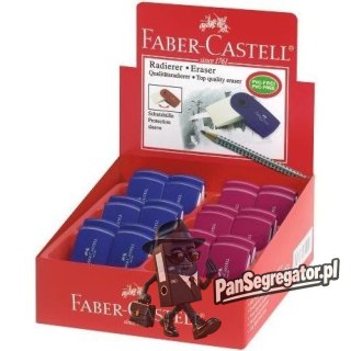 Gumka SLEEVE mini czerwono-niebieska 182411 FABER-CASTELL
