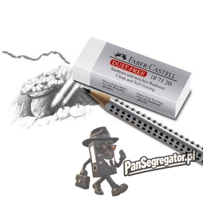 Gumka plastikowa mała DUST FREE 187130 FABER-CASTELL