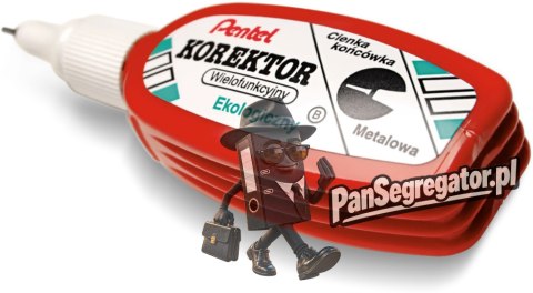 Korektor w piórze PENTEL ZL103 4.2ml metalowa końcówka