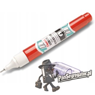 Korektor w piórze PENTEL ZL63 7ml metalowa końcówka okrągły