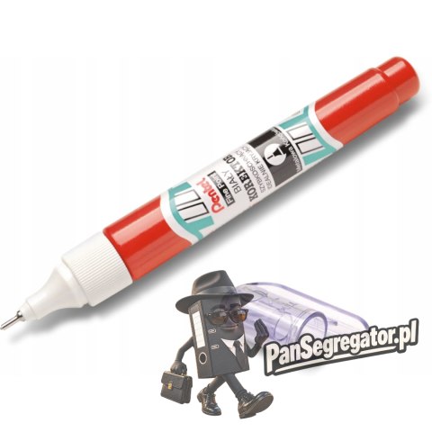 Korektor w piórze PENTEL ZL63 7ml metalowa końcówka okrągły