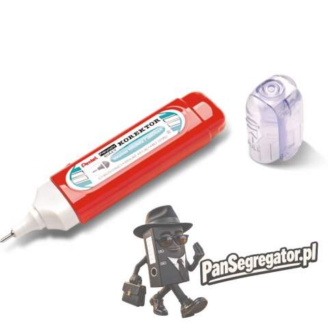 Korektor w piórze PENTEL ZLC31 12ml metalowa końcówka płaski
