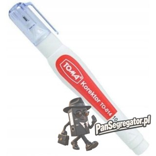 Korektor w pisaku 10ml.TO-014 metalowa końcówka TOMA
