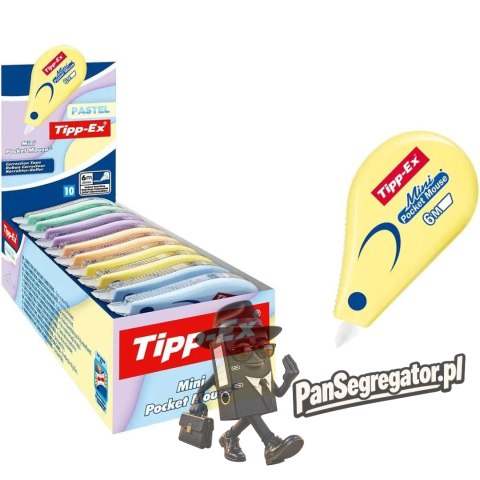 Korektor w taśmie Mini POCKET MOUSE TIPPEX pastelowy 302676