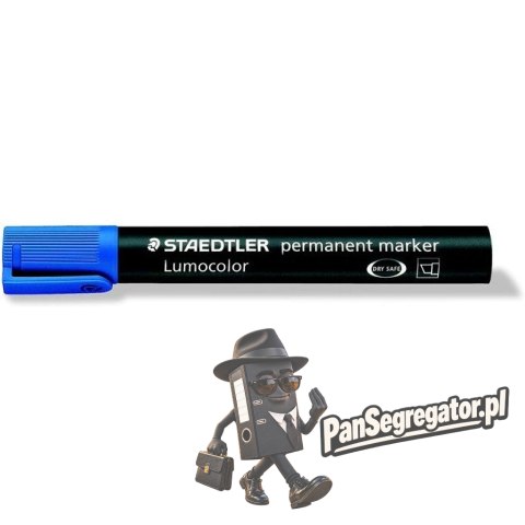 Marker 350-3 niebieski STAEDTLER LUMOCOLOR permamentny ścięty