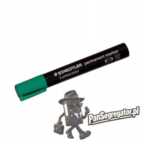 Marker 350-5 zielony STAEDTLER LUMOCOLOR permamentny ścięty