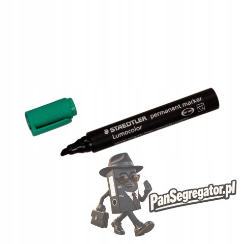 Marker 350-5 zielony STAEDTLER LUMOCOLOR permamentny ścięty