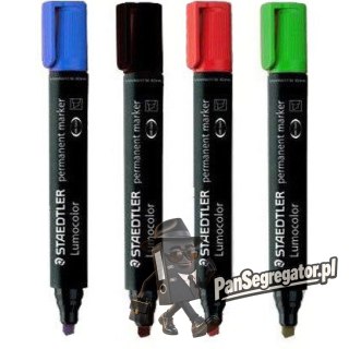 Marker 350-9 czarny STAEDTLER LUMOCOLOR permamentny ścięty