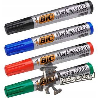 Marker BIC permanentny ECO 2000 mix 4 kolorów okrągła końcówka 8209112