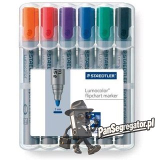 Marker Lumocolor 6 kolorów FLIPCHART 356- WP6 STAEDTLER