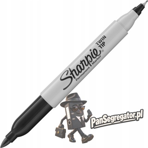 Marker SHARPIE Twin Tip 52011 czarny S0811100