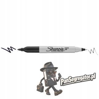 Marker SHARPIE Twin Tip 52011 czarny S0811100
