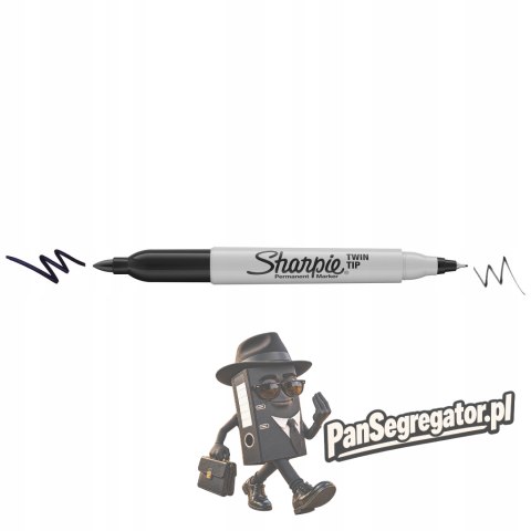 Marker SHARPIE Twin Tip 52011 czarny S0811100