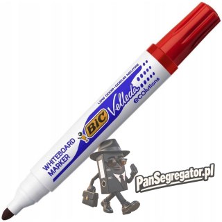 Marker VELLEDA 1701 suchościeralny czerwony BIC ECO okrągła końcówka 904939