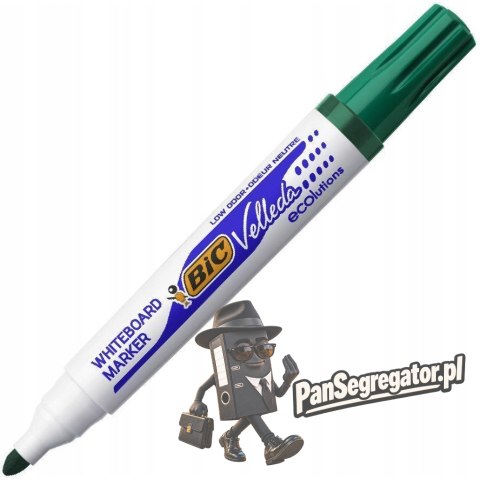 Marker VELLEDA 1701 suchościeralny zielony BIC ECO okrągła końcówka 904940
