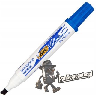 Marker VELLEDA 1751 suchościeralny niebieski BIC ECO ścięta końcówka 904947