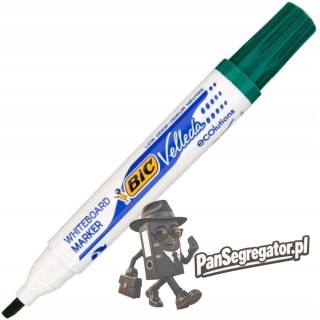 Marker VELLEDA 1751 suchościeralny zielony BIC ECO ścięta końcówka 904949
