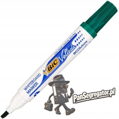 Marker VELLEDA 1751 suchościeralny zielony BIC ECO ścięta końcówka 904949