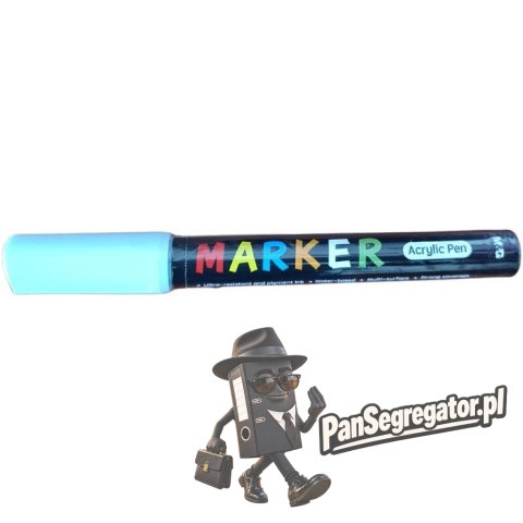 Marker akrylowy 1-2mm niebieski wodny MG APL610-30