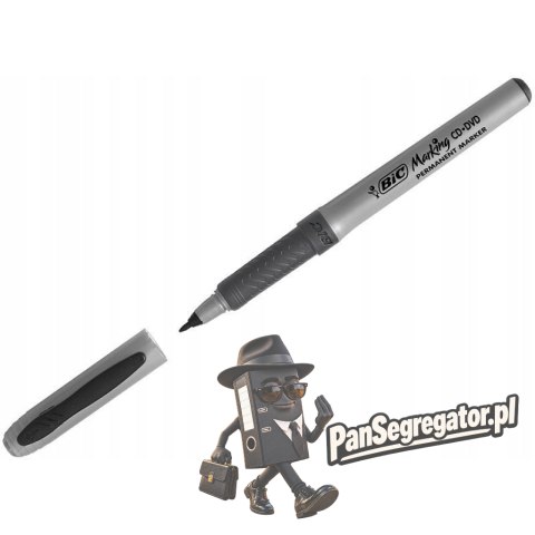 Marker do płyt CD BIC Grip czarny 8290801