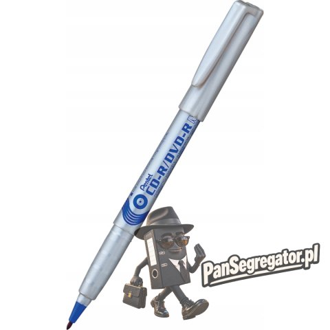 Marker do płyt CD NMS51 PENTEL niebieski końcówka 0.8mm