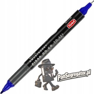 Marker do płyt CD niebieski dwustronny TO-321 TOMA