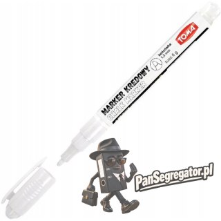 Marker kredowy 1.5mm biały TO-293 TOMA