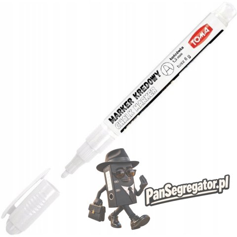 Marker kredowy 1.5mm biały TO-293 TOMA