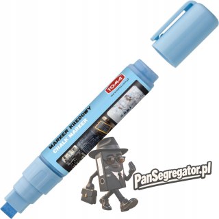 Marker kredowy końcówka 8x5mm niebieski TO-291 12 TOMA