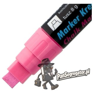 Marker kredowy końcówka 8x5mm różowy TO-291 82 TOMA