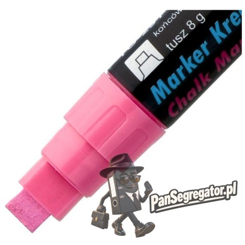 Marker kredowy końcówka 8x5mm różowy TO-291 82 TOMA