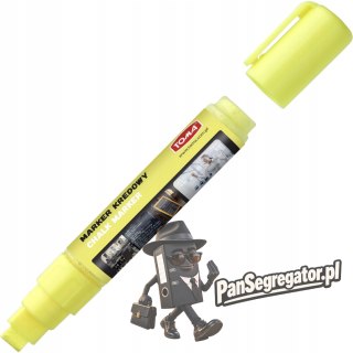Marker kredowy końcówka 8x5mm żółty TO-291 72 TOMA