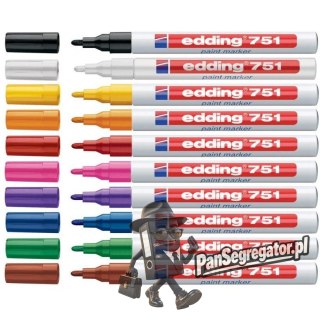 Marker lakierowy 1-2mm 751 srebrny okrągła końcówka 751/054/S EDDING